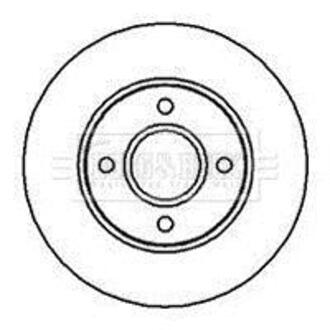 - Диск гальмівний (2 шт) BORG & BECK BBD4983