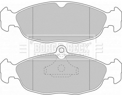 - Гальмівні колодки до дисків BORG & BECK BBP1424