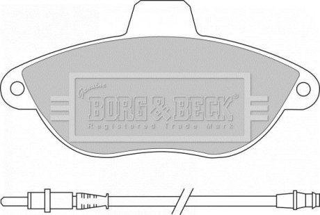 - Гальмівні колодки до дисків BORG & BECK BBP1461