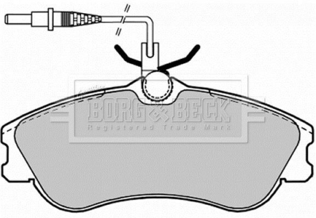 - Гальмівні колодки до дисків BORG & BECK BBP1601
