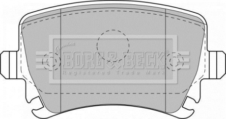 Гальмівні колодки (набір) BORG & BECK BBP1877