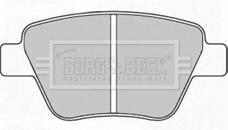 Гальмівні колодки (набір) BORG & BECK BBP2242