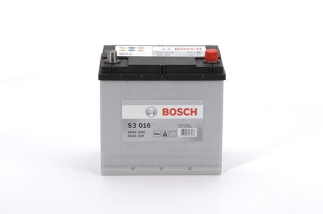 Батарея аккумуляторная "S3", 12В 45А/ч BOSCH 0092S30160