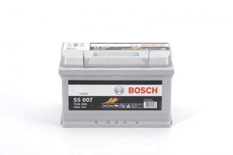 Аккумулятор 74ah-12v (s5007) (278x175x175),r,en750 !кат. -10% BOSCH 0092S50070