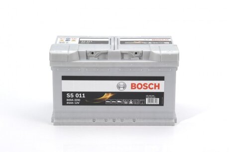 Аккумулятор 85ah-12v (s5011) (315x175x190),r,en800 BOSCH 0092S50110