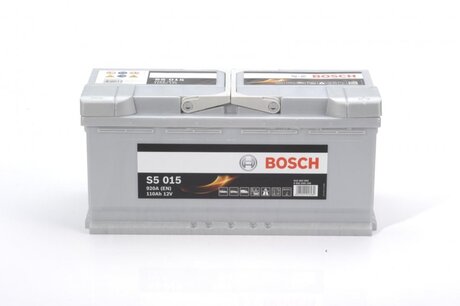 Аккумулятор 110ah-12v (s5015) (393x175x190),r,en920 BOSCH 0092S50150