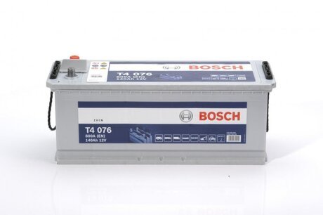 Аккумулятор 140ah-12v (t4076) (513x189x223),l,en800 BOSCH 0092T40760