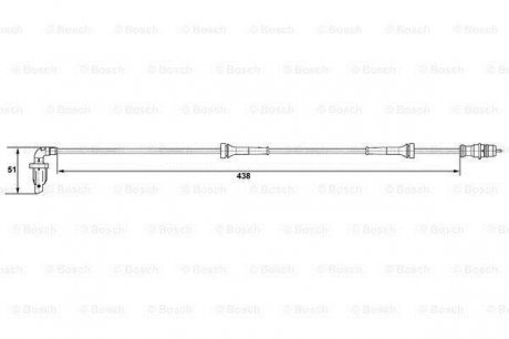 Датчик частоти обертання колеса BOSCH 0265007583