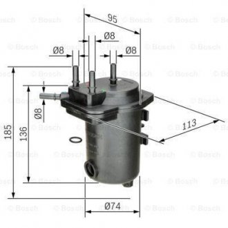 Фільтр палива BOSCH 0450907012