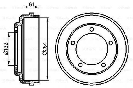 Гальмівний барабан BOSCH 0986477048