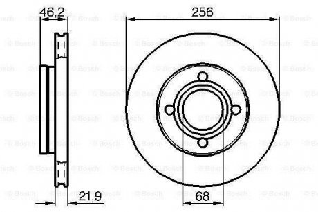 Тормозной диск BOSCH 0986478018