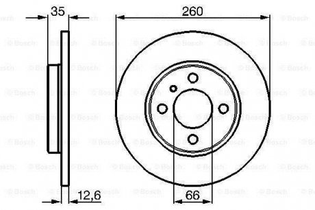 Тормозной диск BOSCH 0986478029