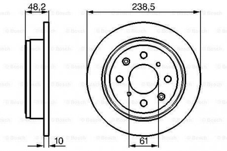 Тормозной диск BOSCH 0986478350