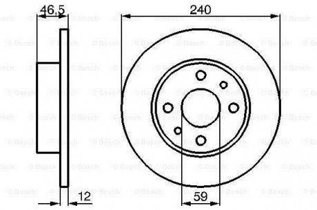 Тормозной диск BOSCH 0986478353