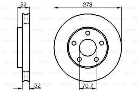 Тормозной диск BOSCH 0986478486