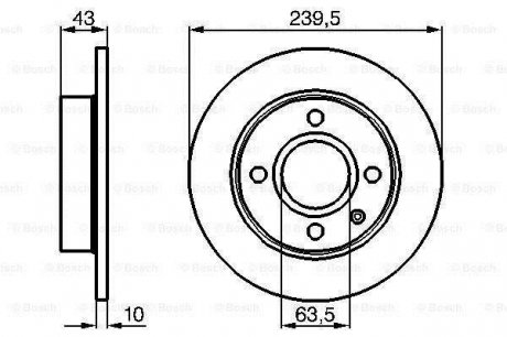 Тормозной диск BOSCH 0986478501