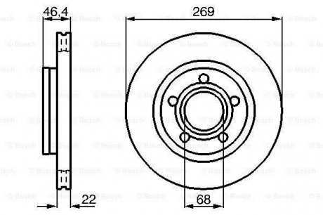 Диск гальмівний BOSCH 0986478574