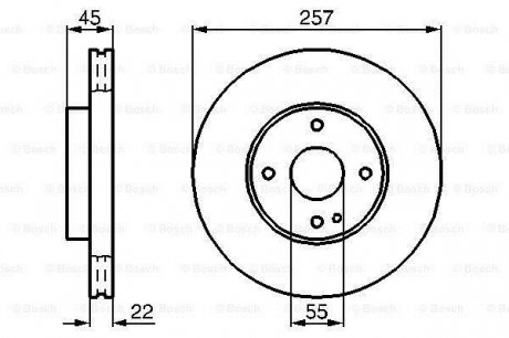 Тормозной диск BOSCH 0986478638