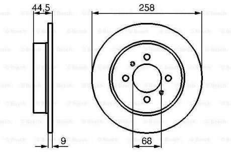 Тормозной диск задний BOSCH 0 986 478 836