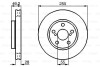 BOSCH TOYOTA диск гальмівний передн.Carina E 92- 0986478858