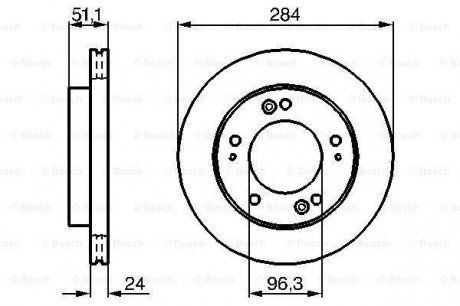 Тормозной диск BOSCH 0 986 479 020