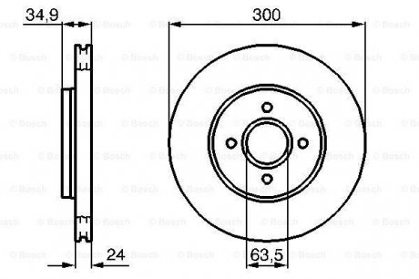 Тормозной диск BOSCH 0 986 479 048