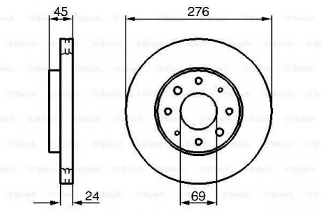 Тормозной диск BOSCH 0986479140