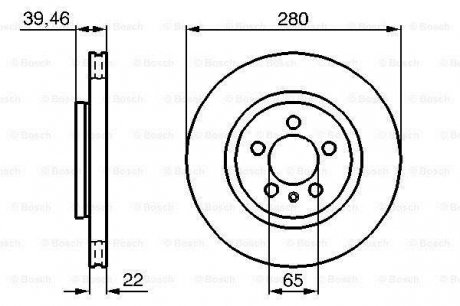 Тормозной диск BOSCH 0 986 479 156