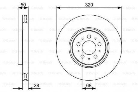 Тормозной диск BOSCH 0986479321