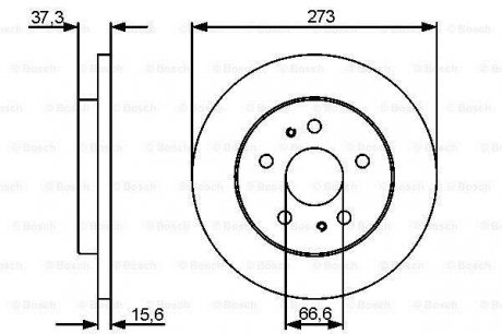 Тормозной диск BOSCH 0 986 479 432