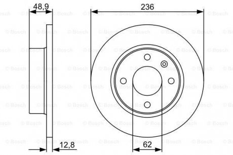 Тормозной диск BOSCH 0986479491