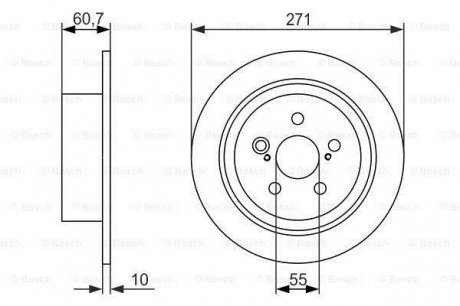 Тормозной диск BOSCH 0986479613