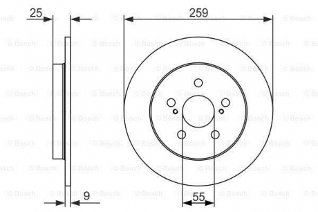 Тормозной диск BOSCH 0986479721