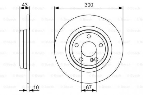 Диск гальмівний BOSCH 0 986 479 A38