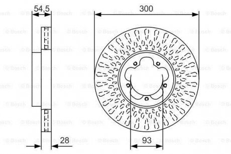 Тормозной диск BOSCH 0986479B11