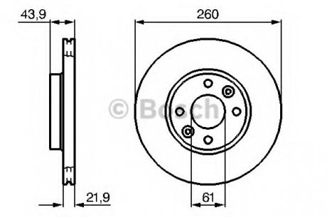 Тормозной диск BOSCH 0 986 479 B73