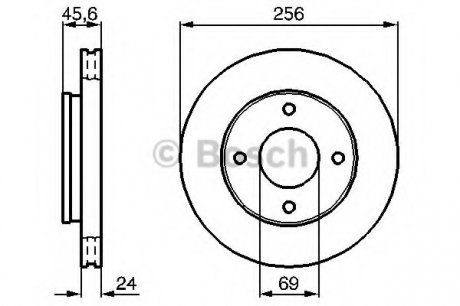 Тормозной диск BOSCH 0 986 479 B83