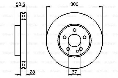 Тормозной диск BOSCH 0986479C50