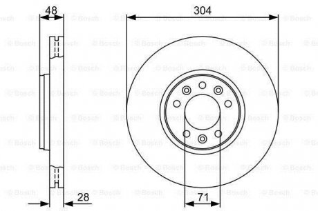 Тормозной диск BOSCH 0 986 479 C53