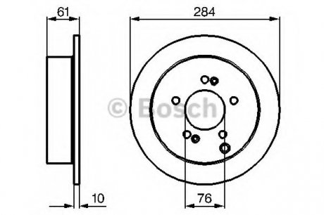 Тормозной диск BOSCH 0986479C61