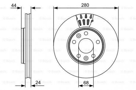 Тормозной диск BOSCH 0986479C62