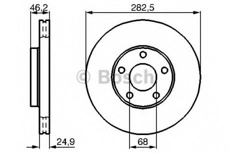 Тормозной диск BOSCH 0986479C81 (фото 1)