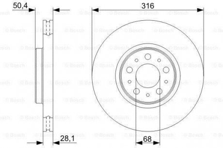 Тормозной диск BOSCH 0986479C85