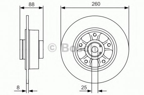 Тормозной диск BOSCH 0986479C87