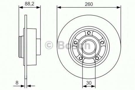 Тормозной диск BOSCH 0986479C88