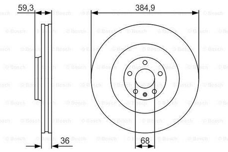 Тормозной диск BOSCH 0 986 479 R30