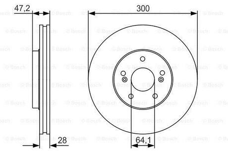 Тормозной диск BOSCH 0 986 479 R47