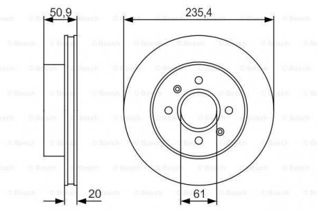 Тормозной диск BOSCH 0986479R52