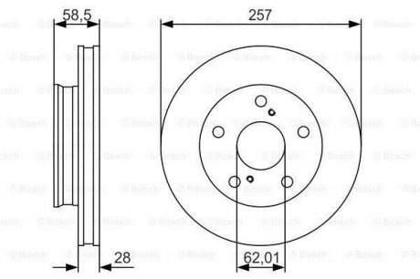 Диски тормозные BOSCH 0986479R53