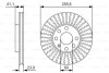 Диск гальмівний BOSCH 0986479R76 (фото 1)